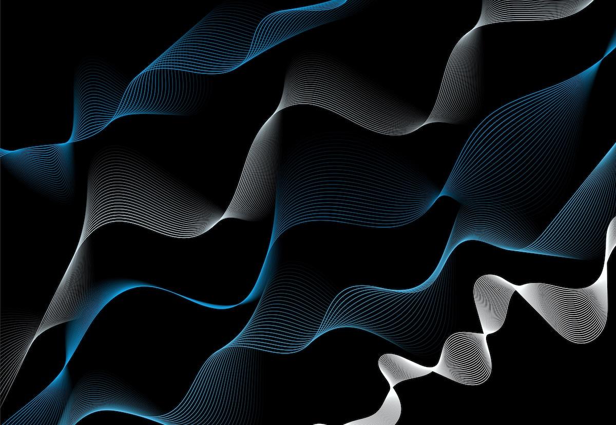 Blue abstract waves 